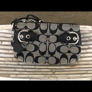 Authentic Signature Coach Wristlet